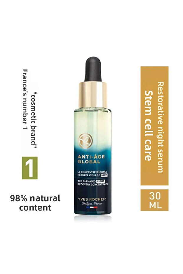 Night Serum - Renewing Anti-Aging Herbal Stem Cell Care / Anti-Age Global 30ml