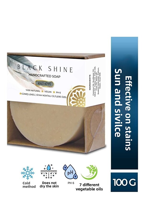 Goat Milk Soap, a natural exfoliating soap specially formulated for sunspots and blackheads, provides intense moisturizing properties.