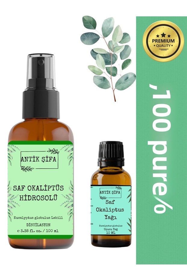 100% Pure Eucalyptus Essential Oil and Eucalyptus Water 10 ml + 100ml