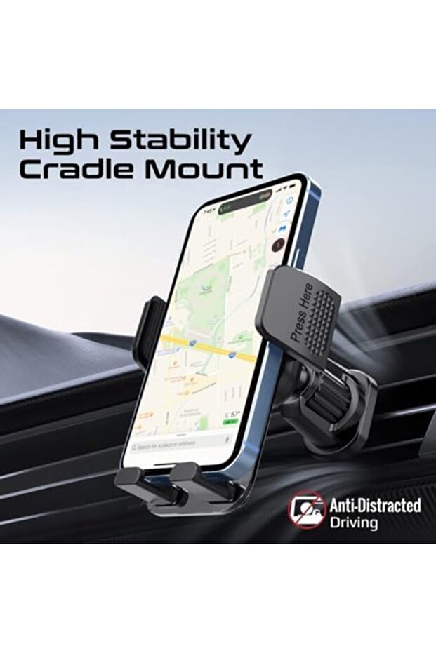 حامل هاتف مبتكر للسيارة، تصميم شفاف للتثبيت التلقائي، مع ذراع قابل للتمديد، متعدد الاستخدامات - 4