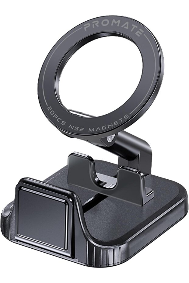 Promate Phone Holder 360 Degree Rotating, MagSafe Compatible, Clip-on Designed for Smartphones