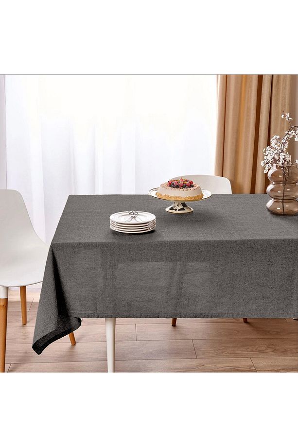 Soft Lapi Masa Örtüsü - Gri - 140x220 cm - 1