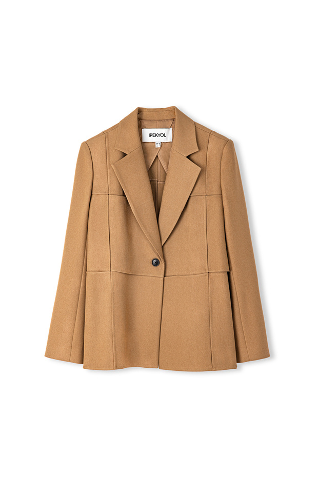 Patchwork efektli blazer - 3