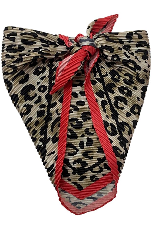 Eșarfă cu model leopard - 6