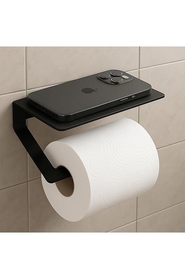 Metal Banyo Wc Kağıt Rulo Peçetelik, Tuvalet Peçete Askılığı Tuvalet Kağıt 3 Basımlık - 1