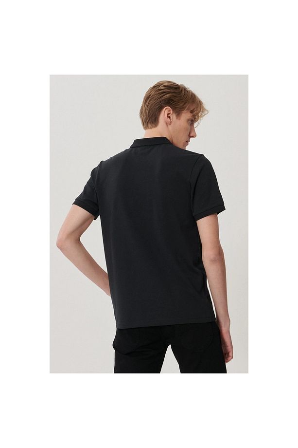 Regular Fit Normal Kesim Polo Yaka %100 Pamuk Tişört - 4