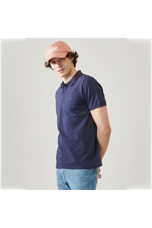 Regular Fit Normal Cut Polo Neck 100% Cotton T-Shirt
