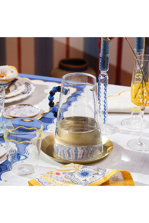 Henan Borosilikat Cam Sürahi 1250 Ml Mavi - 2