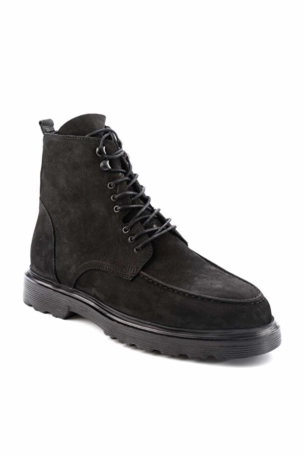 Siyah Nubuk Leather Erkek Bot & Bootie E02863315901 - 3