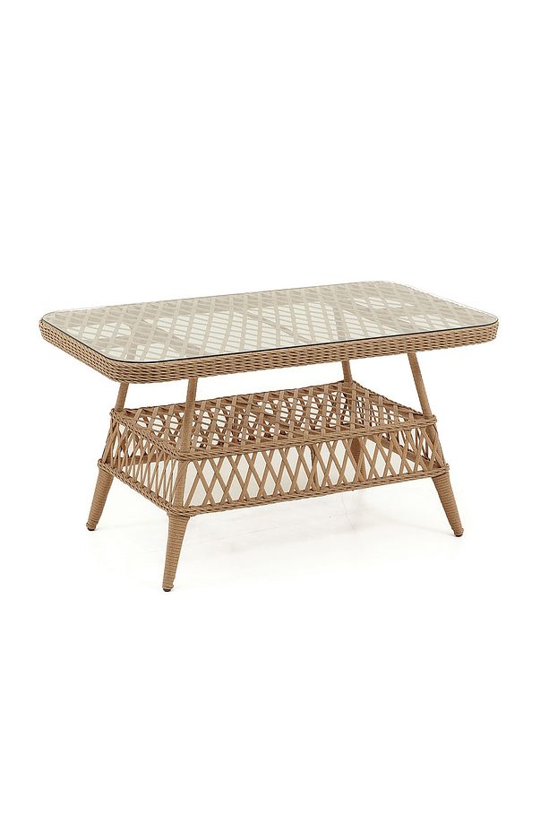 Linda Rattan Bahçe Balkon Oturma Grubu (3 1 1 Masa 2 Puf ) - 7