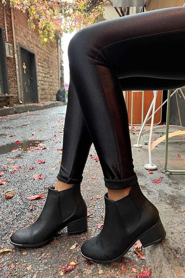 Siyah Kadın Bot & Bootie K02924871109 - 1