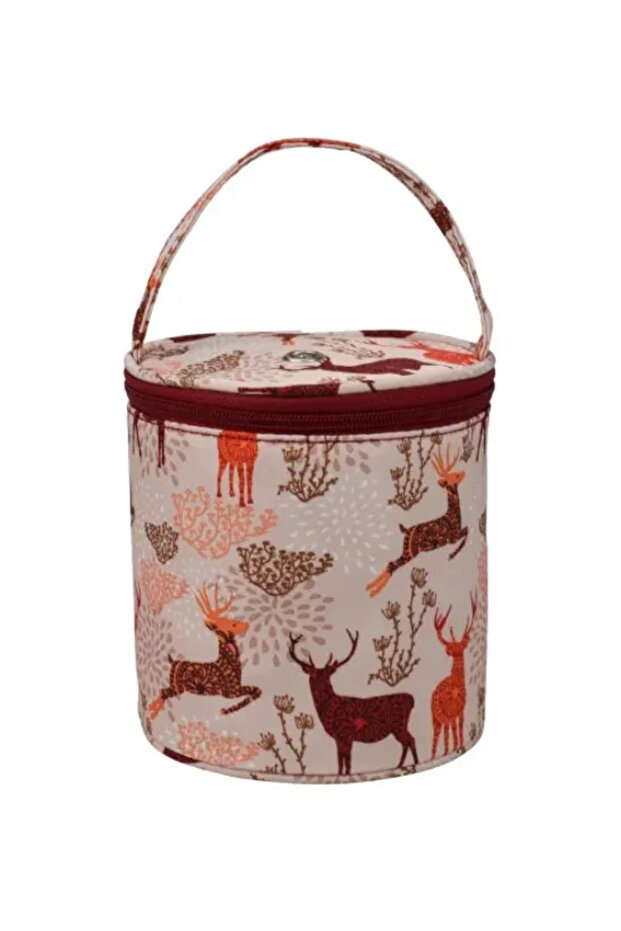 13x13x15cm G1306C 1pc portable round yarn storage bag, knitting bag, threaded hole pipe bag, crochet