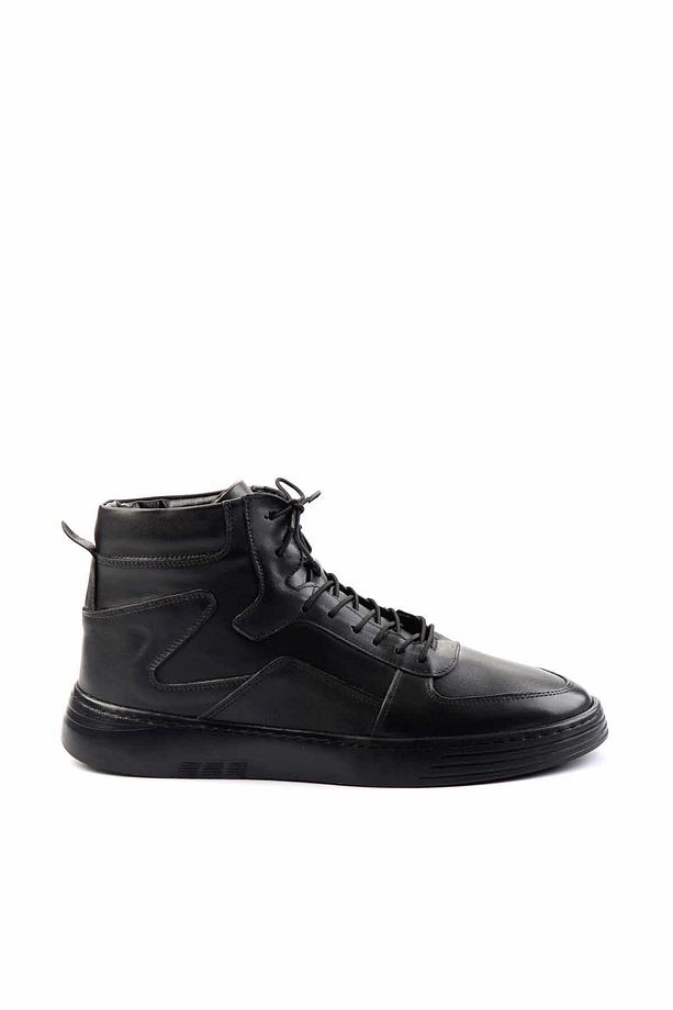 Siyah Leather Erkek Bot & Bootie E02440277841 - 1
