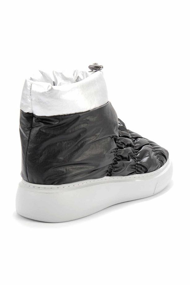 Siyah Lame Kadın Bot & Bootie K02666300567 - 4