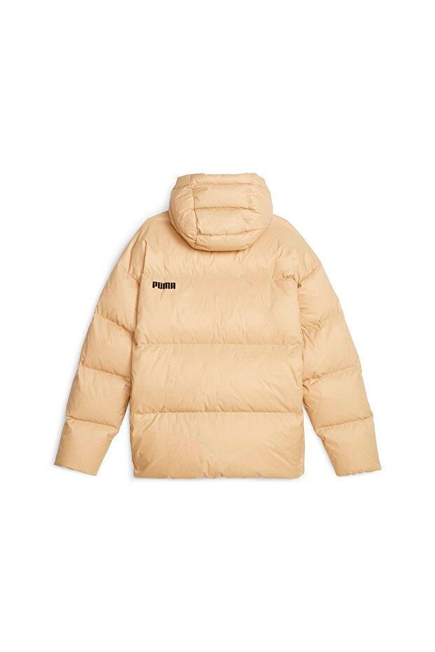 Hooded Ultra Down Puffer Erkek Bej Mont - 2