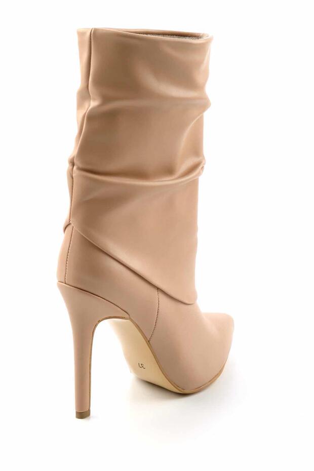 Bej Kadın Bot & Bootie K02990100909 - 5