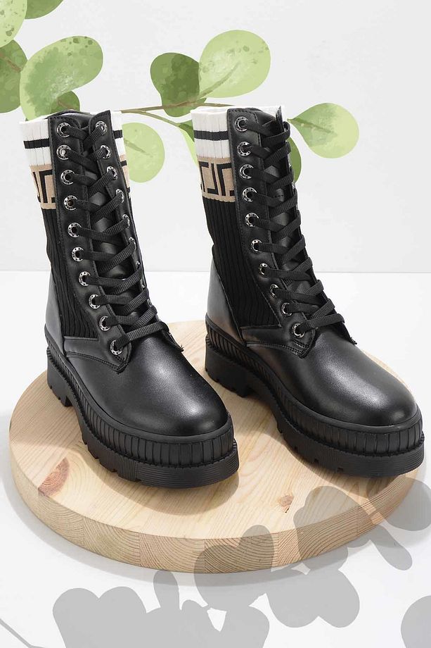 Siyah Kadın Bot & Bootie K02687110009 - 1