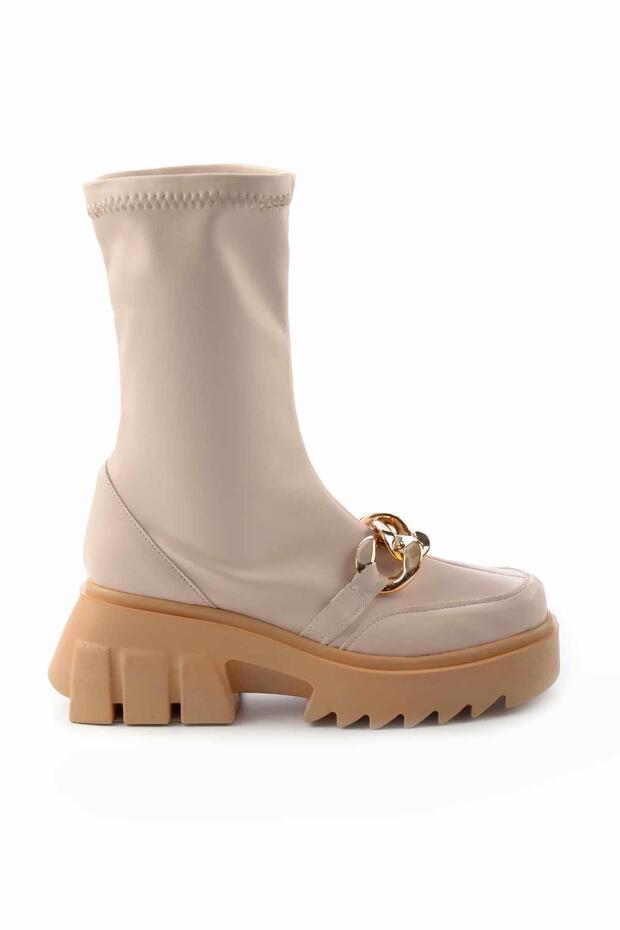 Bej Kadın Bot & Bootie K02828114609 - 2
