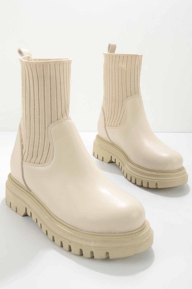 Bej Kadın Bot & Bootie K02792021409 - 2
