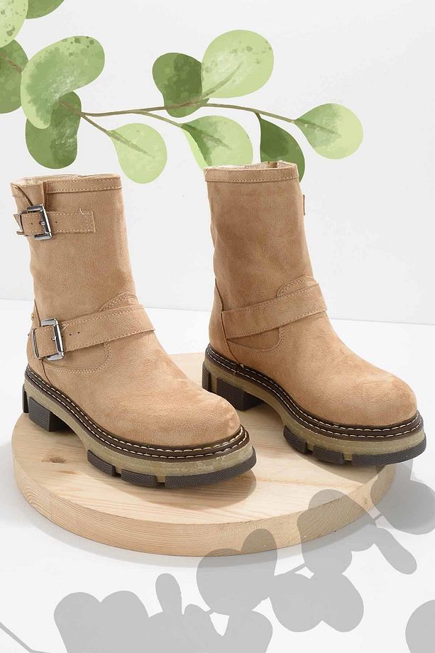Bej Kadın Bot & Bootie K02538557802 - 2