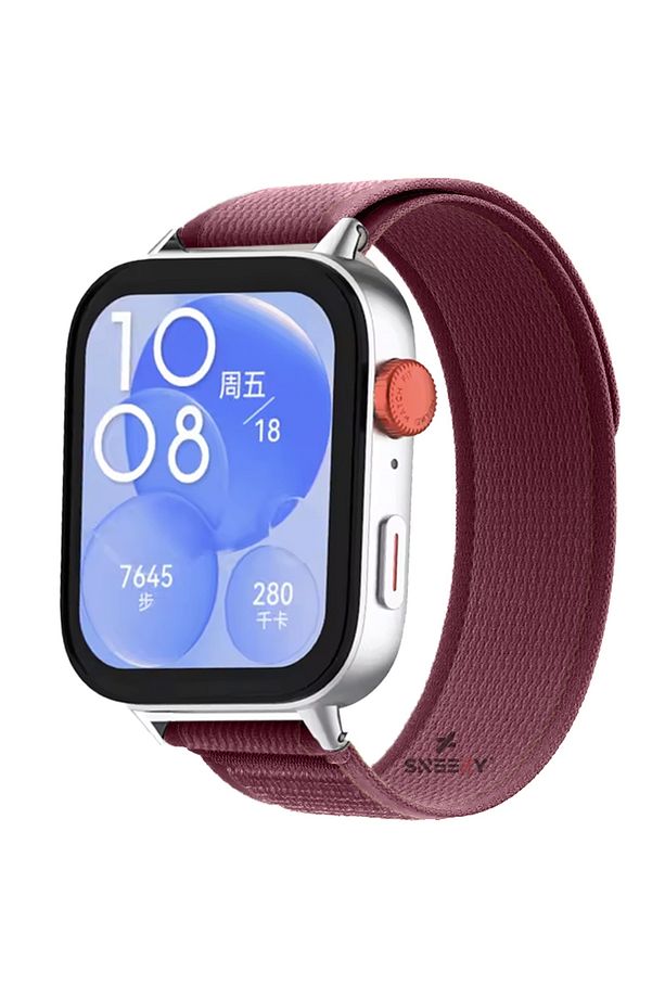 Huawei Watch Fit 3 İle Uyumlu Wander Trail Loop Nylon Hasır Kordon - 1