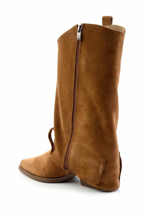 Camel Süet Hakiki Deri Kadın Bot & Bootie K02415016002 - 4