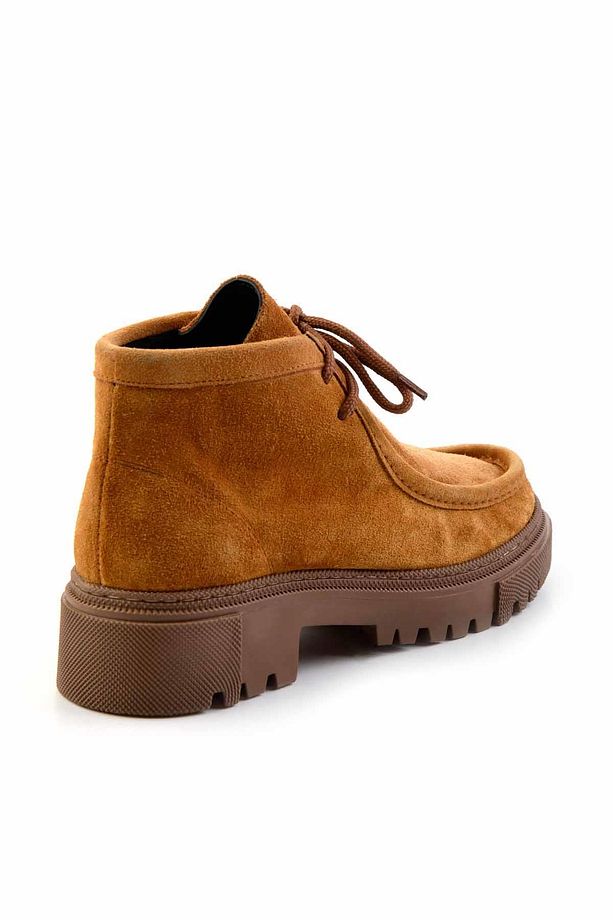 Camel Süet Hakiki Deri Kadın Bot & Bootie K02041200502 - 4