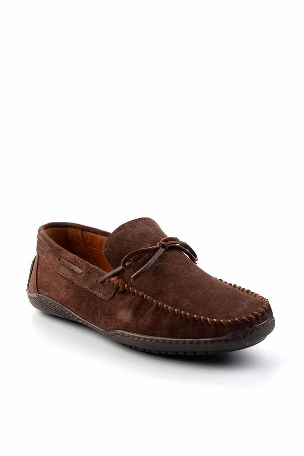 Kahve Süet Hakiki Deri Erkek Loafer Ayakkabı E01396070202 - 3