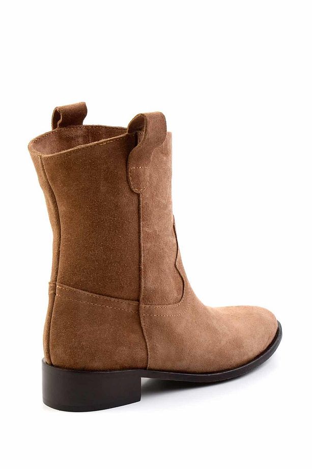 Taba Süet Hakiki Deri Kadın Bot & Bootie K02140437002 - 4