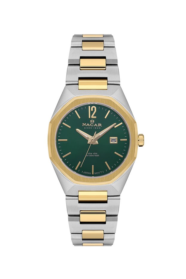 Sapphire Glass Sport Silver - Gold Women's Watch Nc08-39430494-Cnm
