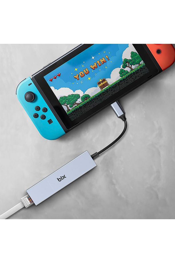 Type-c Usb 3.0 Gigabit Ethernet Ve 3 Portlu Usb Çoklayıcı Hub - 5