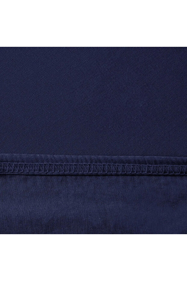 Soft Basic Single Fitted Sheet - Navy Blue - 100X200 cm - 3