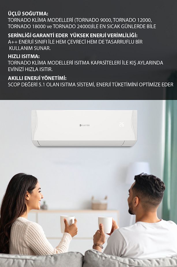 Tornado 18000 Btu Klima - 2