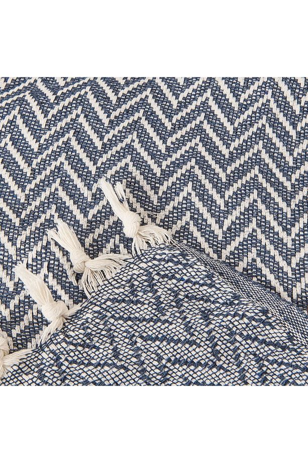 Soft Wicker Çift Kişilik Yatak Örtüsü - İndigo - 200x230 cm - 3