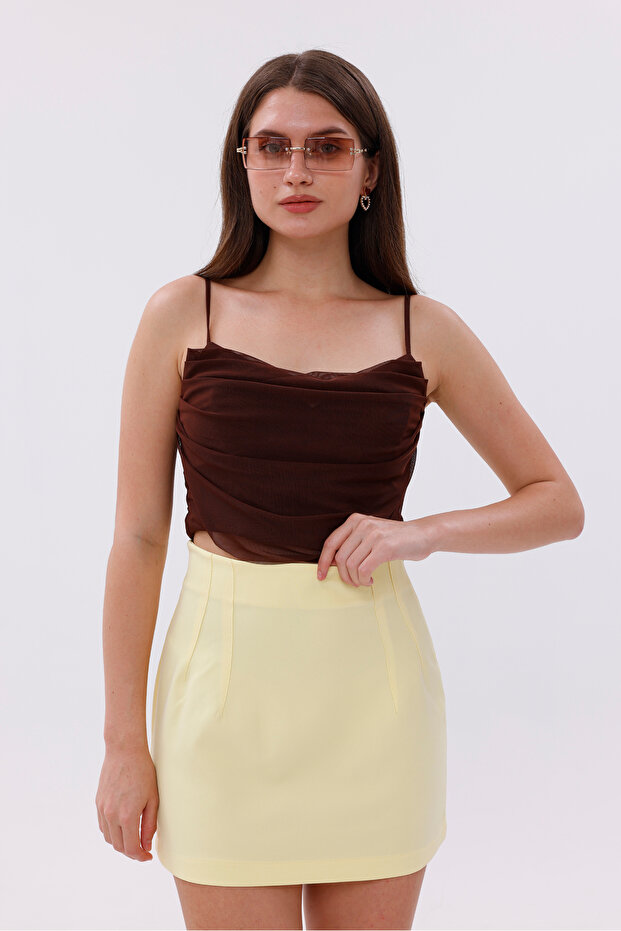Fundacshoosesxgenıus Women's Pencil Skirt Does Not Show Underwear Laminated Women's Skirt Women'S-Skirt