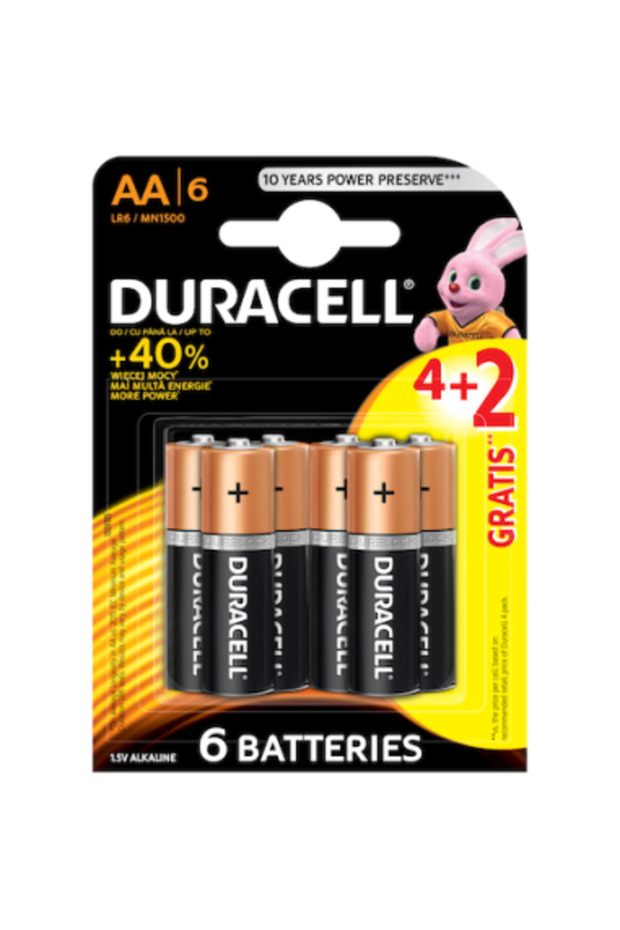 Baterii alcaline AA Basic R3 4+2 buc. - 1