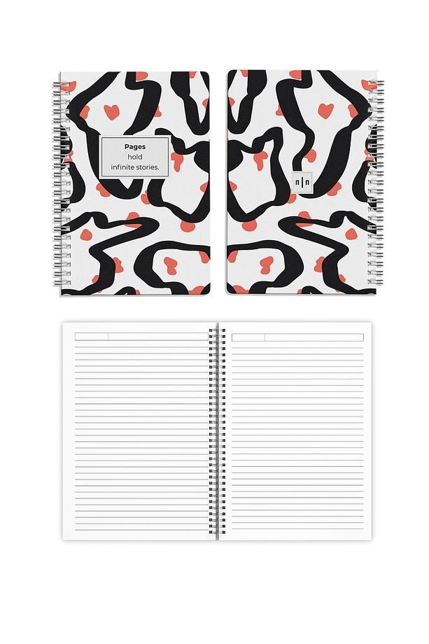 A5 Spiralli Not Defteri 4’lü Set – 1 Çizgili, 3 Boş Yapraklı, 60 Sayfa, Leopar Temalı - 5