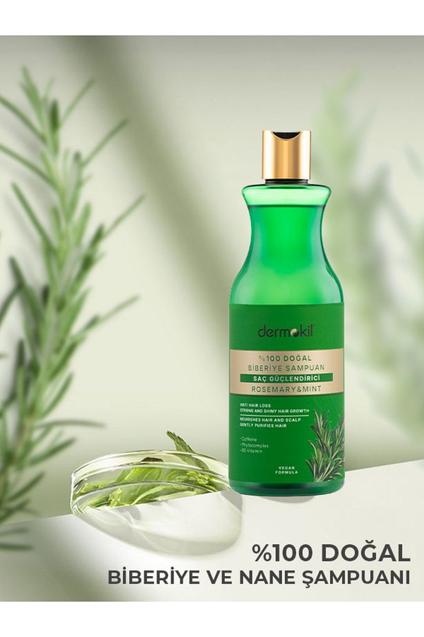 %100 Doğal Biberiye Saç Güçlendirici Şampuan 400 ml - 2