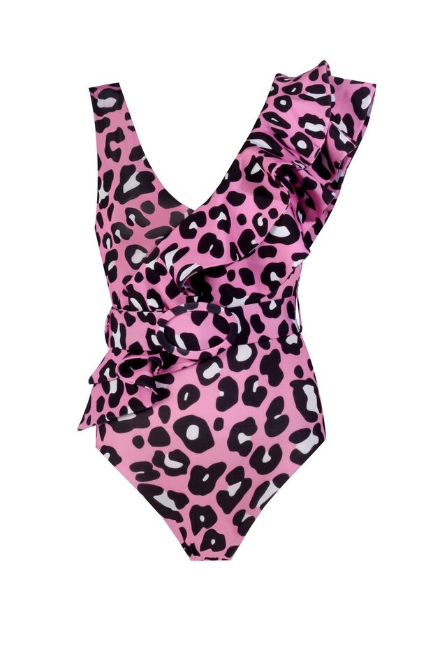 Lilac Pink Leo Swimsuit