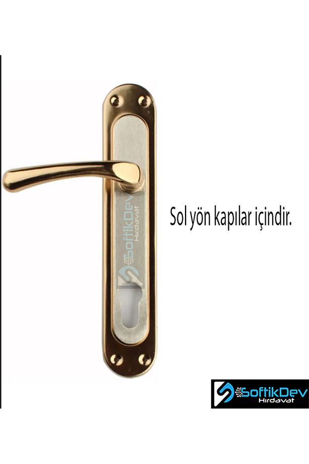 Kumru Kapı Kolu Gold Yale Sol Yön - 1