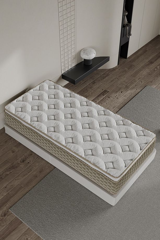 Argimo Mocha Tek Kişilik Pedli Paket Yaylı Yatak 30 cm - 1