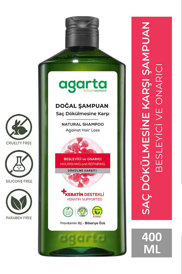 Saç Dökülmesine Karşı Bitkisel Biberiye Içeren Tuzsuz Şampuan 400 ml - 1