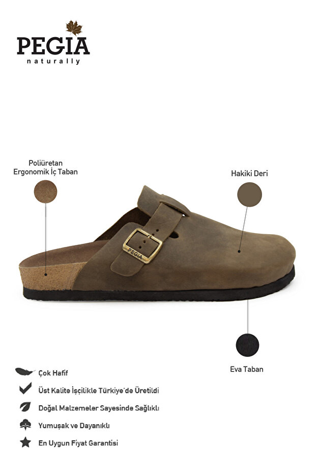 Kadın Sabo Deri Terlik 215541 - 3