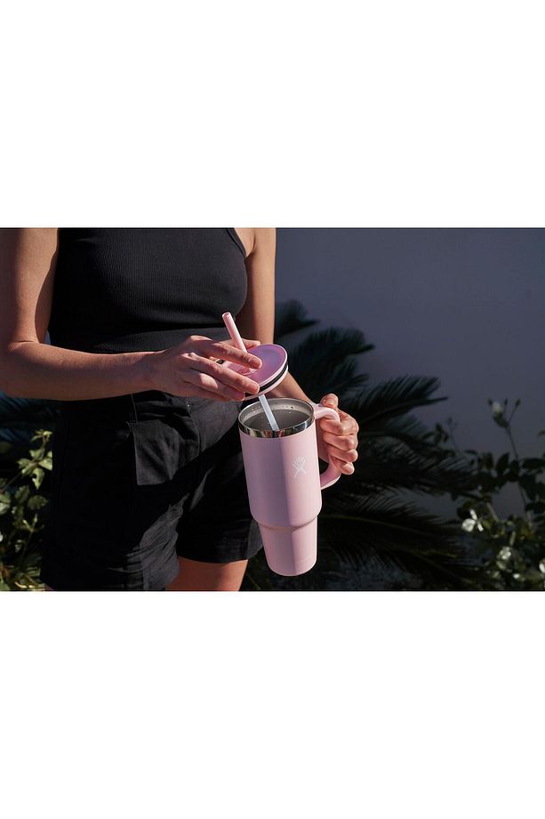 Tumbler Pipetli Termos 946 ml Pudra Pembe - 6