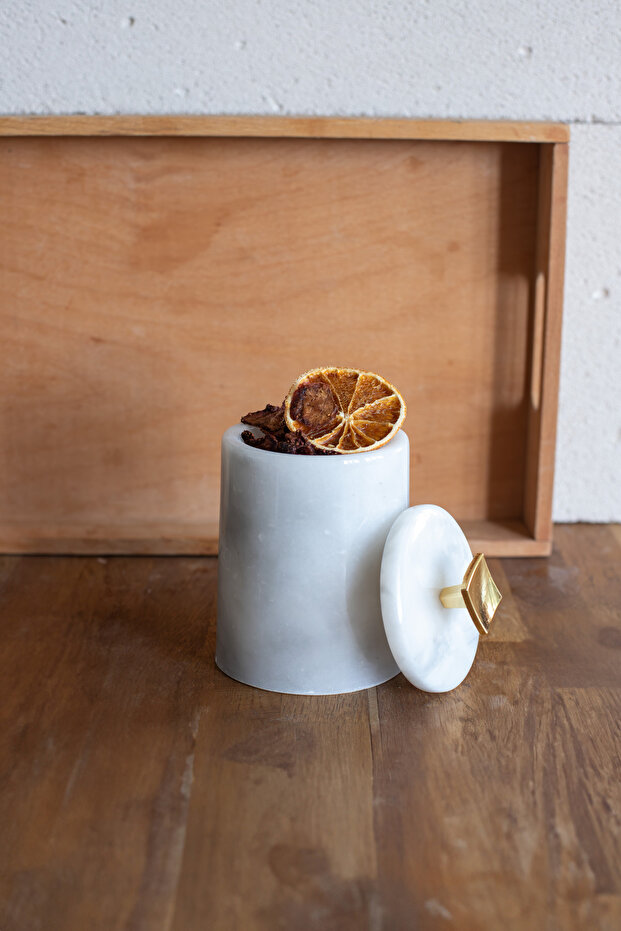 وعاء توابل من الرخام الأبيض - 2