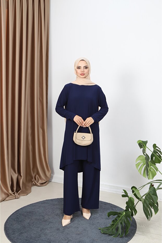 طقم ساندي مع تونيك طويل - 2