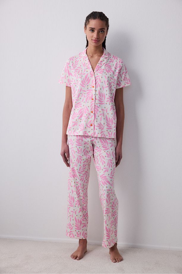 Rhea Gömlek Pantolon Pijama Takımı - 1