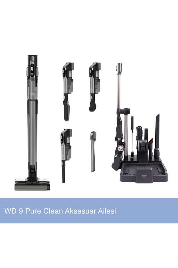 WD 9 Pure Clean 3 IN 1 Islak Kuru Dikey Şarjlı Süpürge - 9