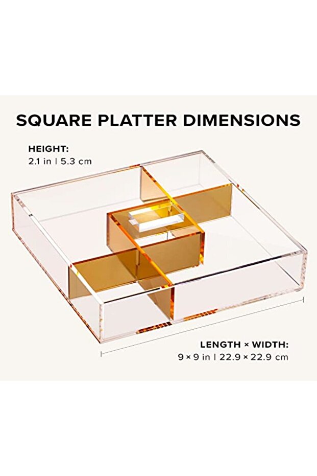 صينية تقديم الوجبات الخفيفة مع غطاء - مجموعة صواني تقديم المقبلات المقسمة - 2