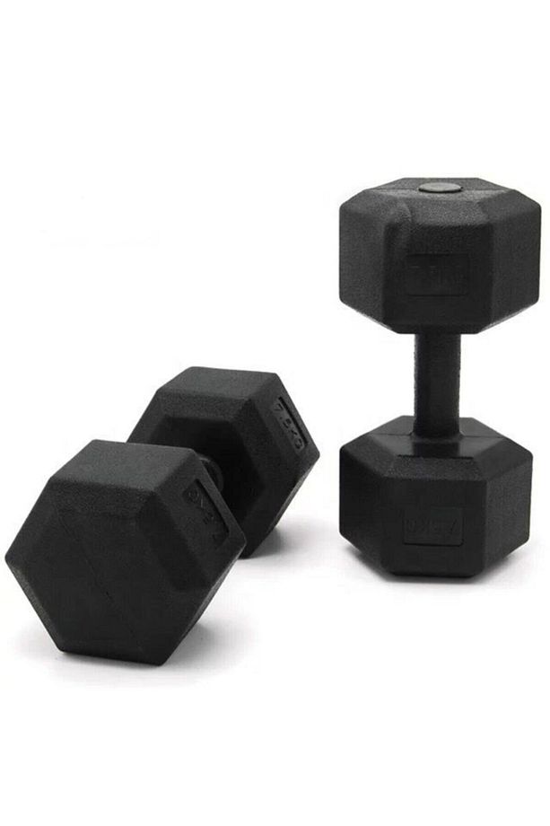 Plastik Köşeli Dambıl Set - Dumbbell Set 2x1 Kg - 5